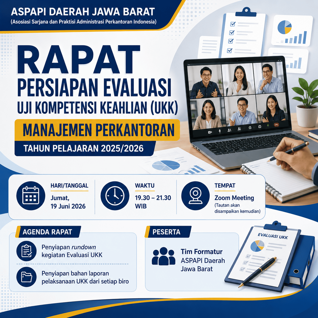 Rapat Persiapan Evaluasi Uji Kompetensi Keahlian (UKK) Manajemen Perkantoran Tahun Pelajaran 2025/2026